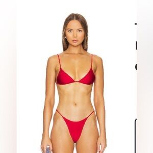Red Triangle Bikini Set